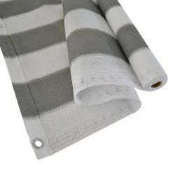 Hot Sale 🤩 Marquee 1.8 X 3m White Grey Privacy Screen Shade Cloth White And Grey - To Australia 😉
