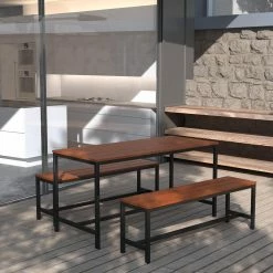 Best Sale 🤩 Australia Sale - Marquee 135cm Trentham Outdoor Bench Black And Natural ⌛ -Marquee Sales Store 3dbd164d23df4e57a0687589f7ee5965