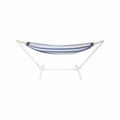Promo ๐ฅฐ Marquee Double Hammock Kit Blue And Green Stripe With White Frame - To Australia ๐