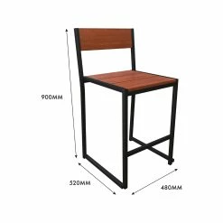 Wholesale ❤️ Australia Only - Marquee Trentham Outdoor Bar Chair Black And Natural ⌛ -Marquee Sales Store 581327890210497a86c3d23af01588a3