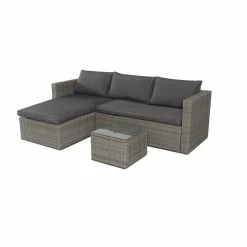 Hot Sale ⭐ Australia Sale - Marquee 3 Piece Bayfield Wicker Corner Sofa Other ⌛