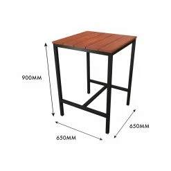 Best Pirce 🥰 Australia Sale - Marquee 65cm Trentham Outdoor Bar Table Black And Natural 😍 -Marquee Sales Store 89dd783ea5b7431985deeb56304c2eaa