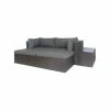 Best deal 🔔 Australia Only - Marquee 5 Piece Charcoal Tulum Steel Lounge Setting Other ❤️