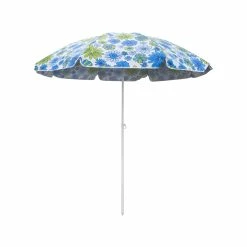 Wholesale 😀 Australia Only - Marquee 2m Blue Flower Pattern Portable Shade Umbrella ✔️
